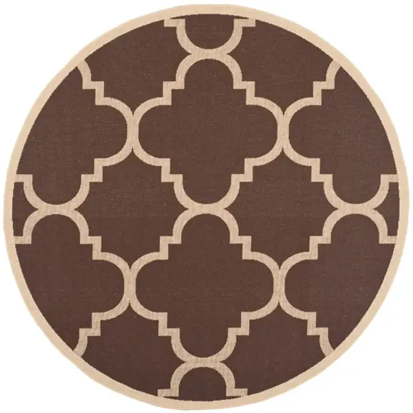 Courtyard Morocco Indoor/Outdoor Area Rug Round