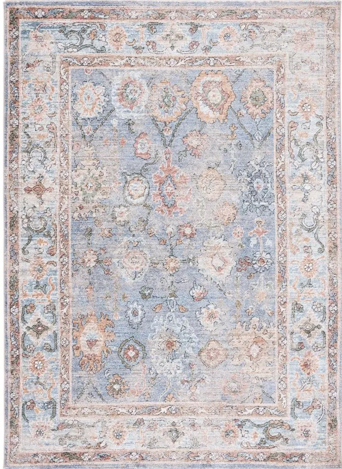 Jasmine Area Rug in Blue & Gold by Safavieh