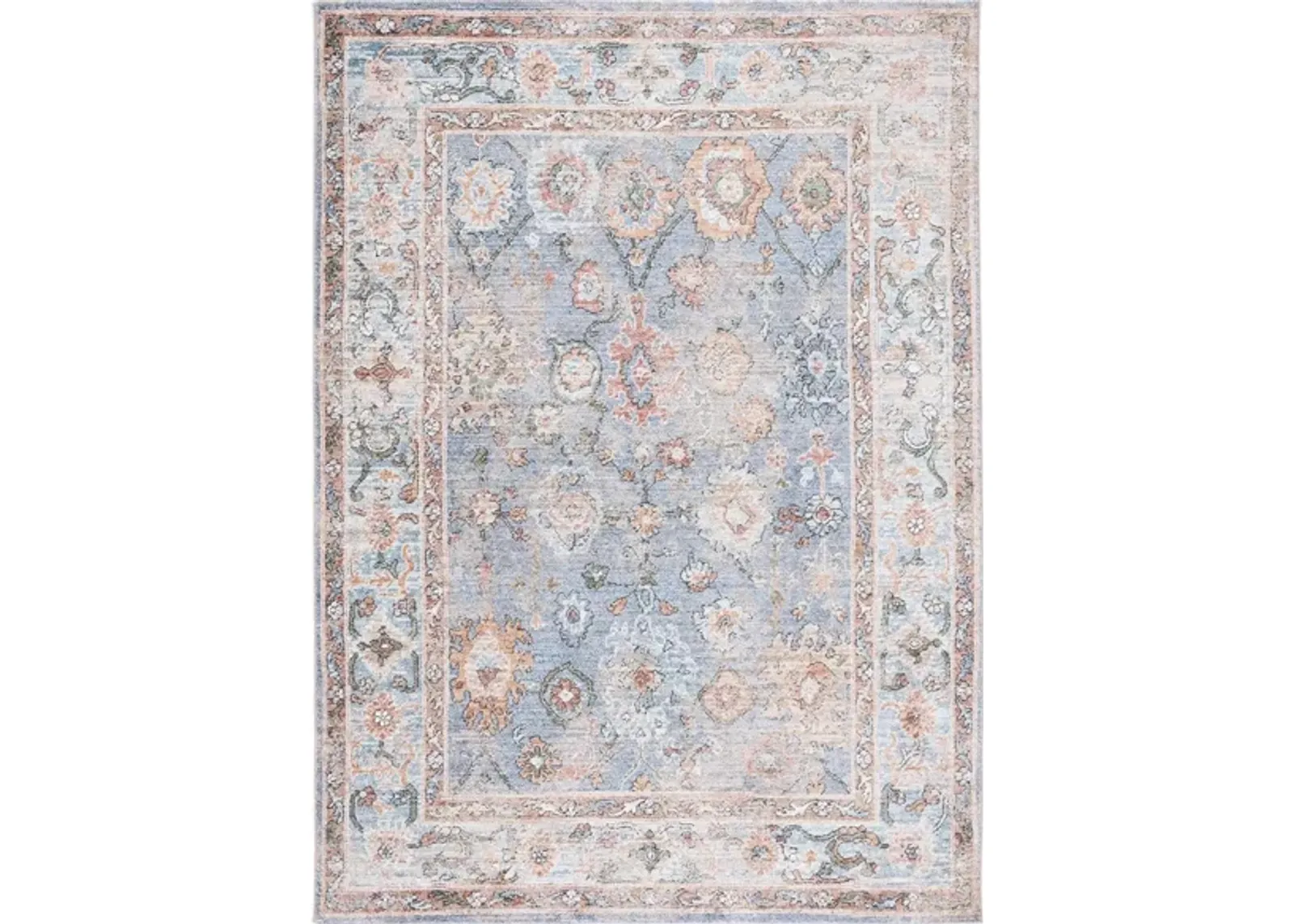 Jasmine Area Rug in Blue & Gold by Safavieh