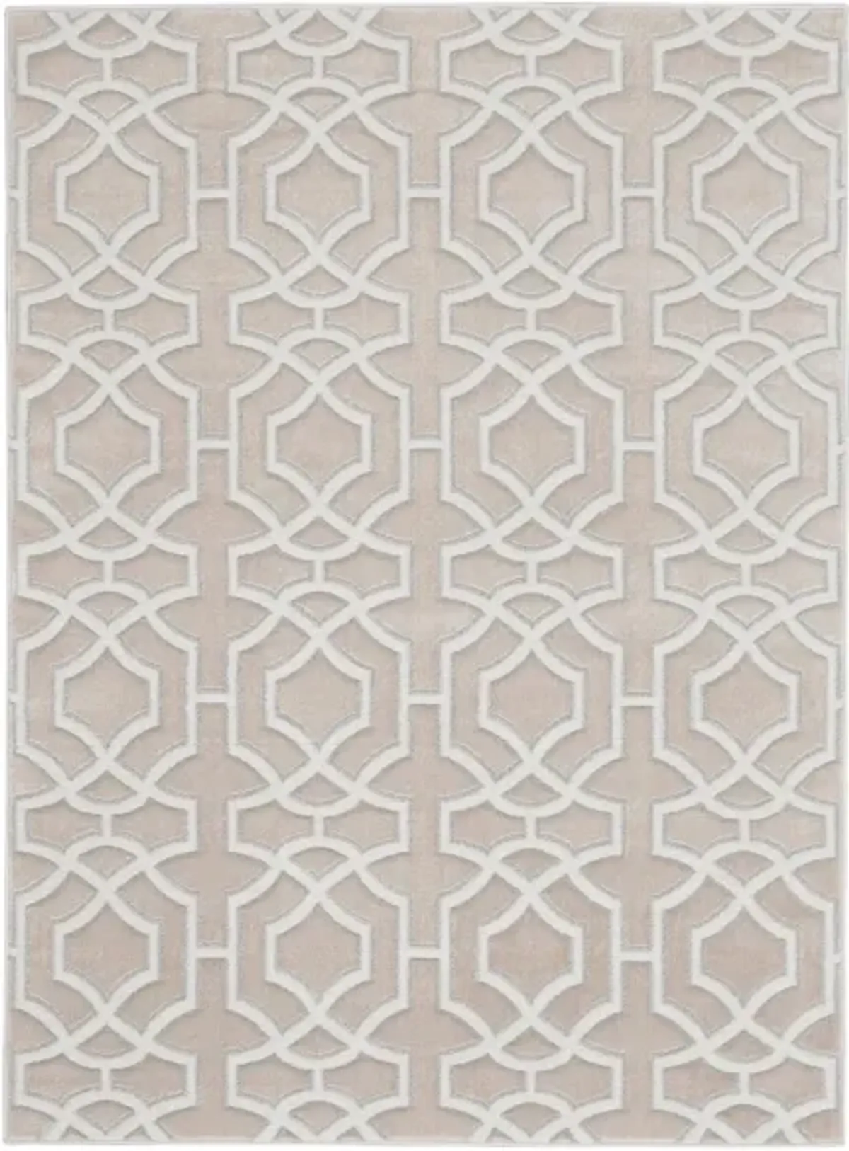 Joann Area Rug in Beige, White by Nourison