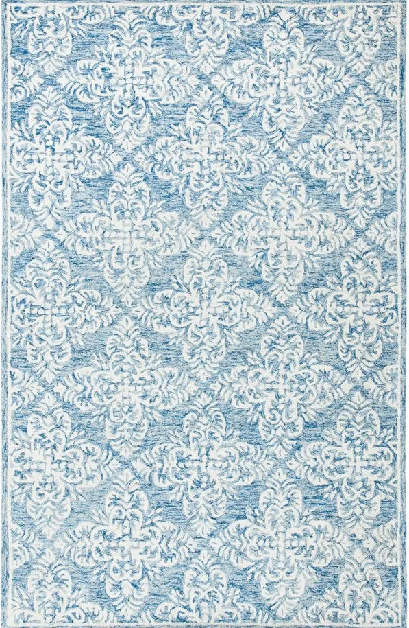 Fred Area Rug in Blue & Cream by Safavieh