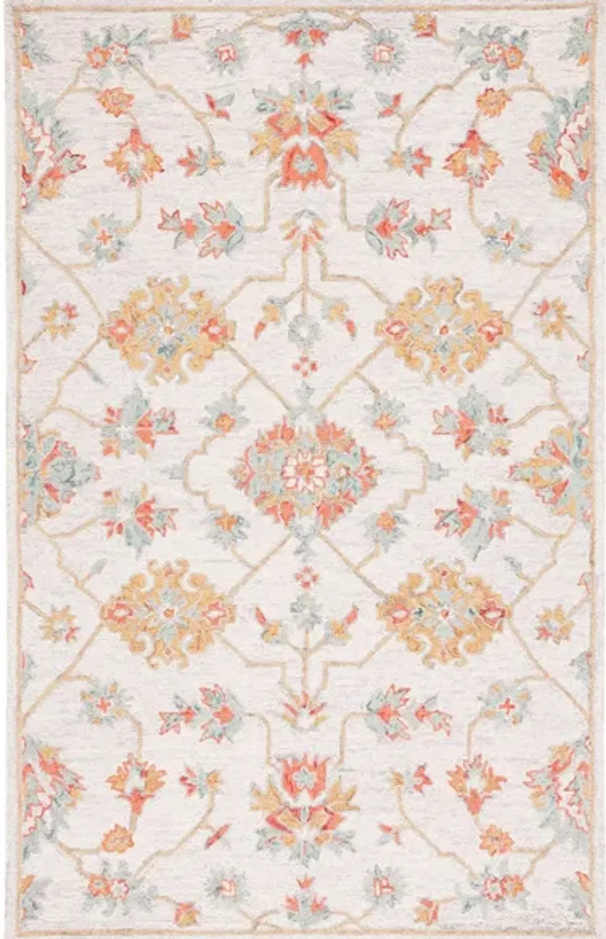 Ramona Area Rug in Silver & Red by Safavieh