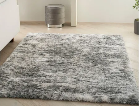 Decadent Shag Area Rug in Charcoal Grey by Nourison