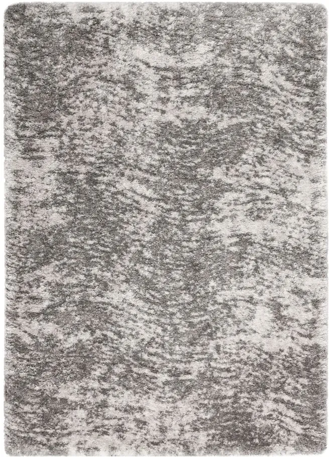 Decadent Shag Area Rug in Charcoal Grey by Nourison