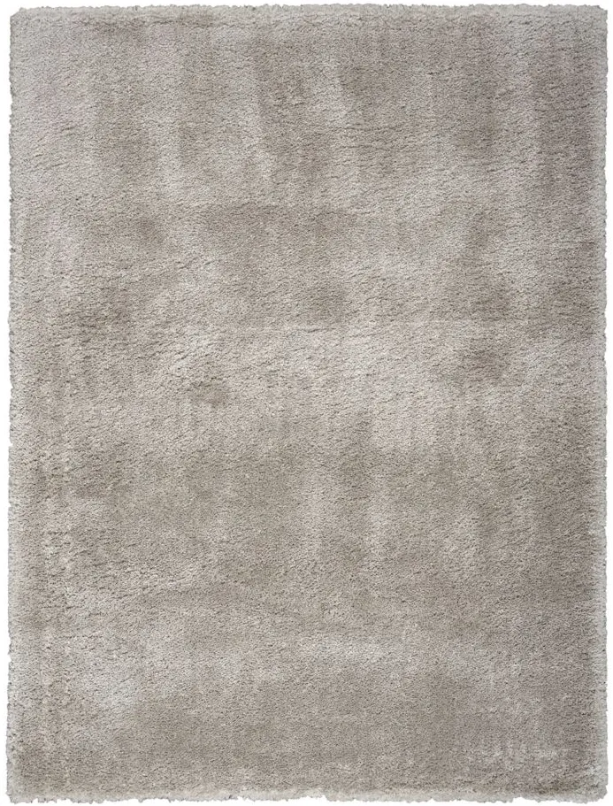 Luxuria Shag Area Rug in Silver by Nourison