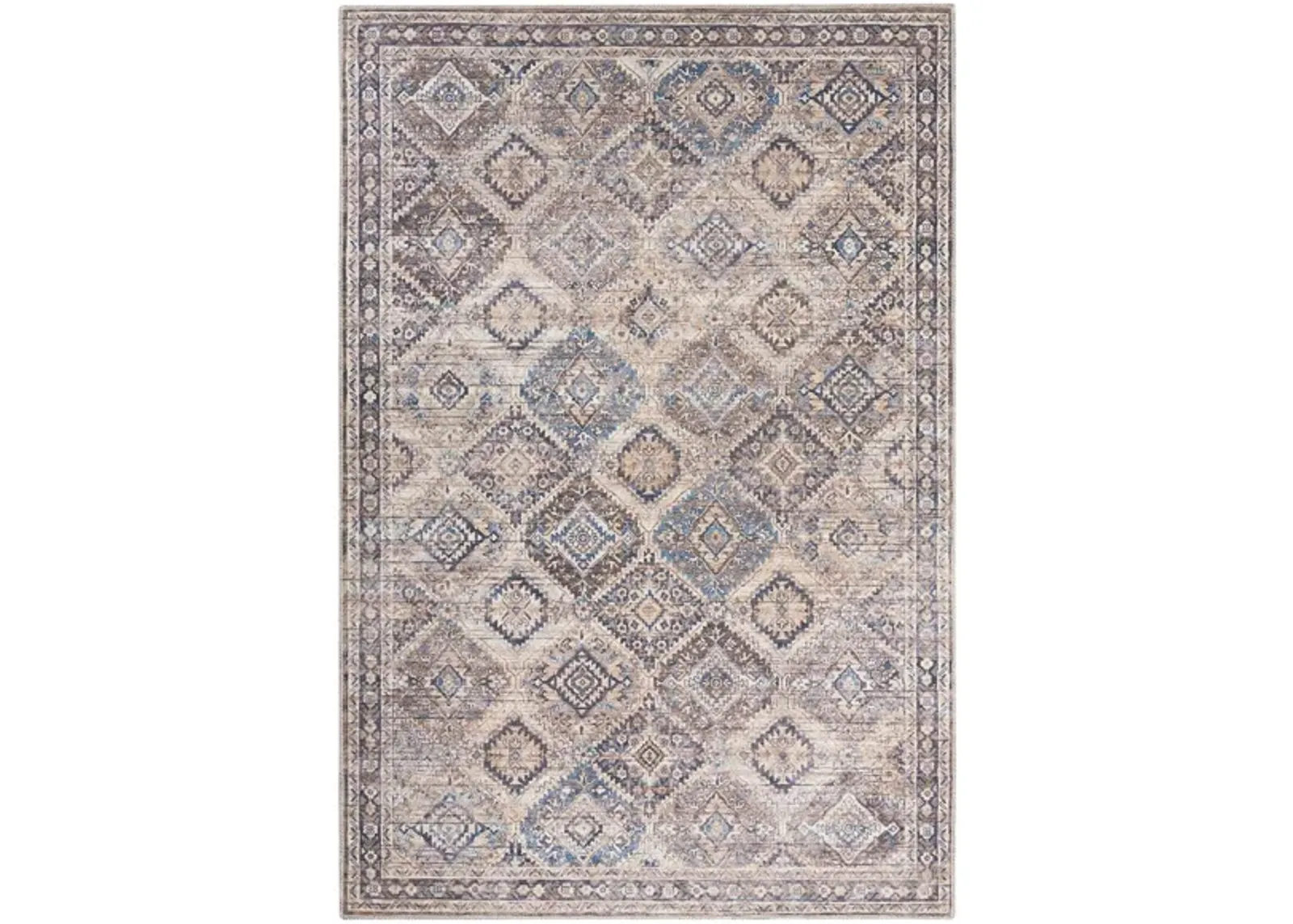 Nicole Curtis Blaiddwyn Area Rug in Ivory/Latte by Nourison