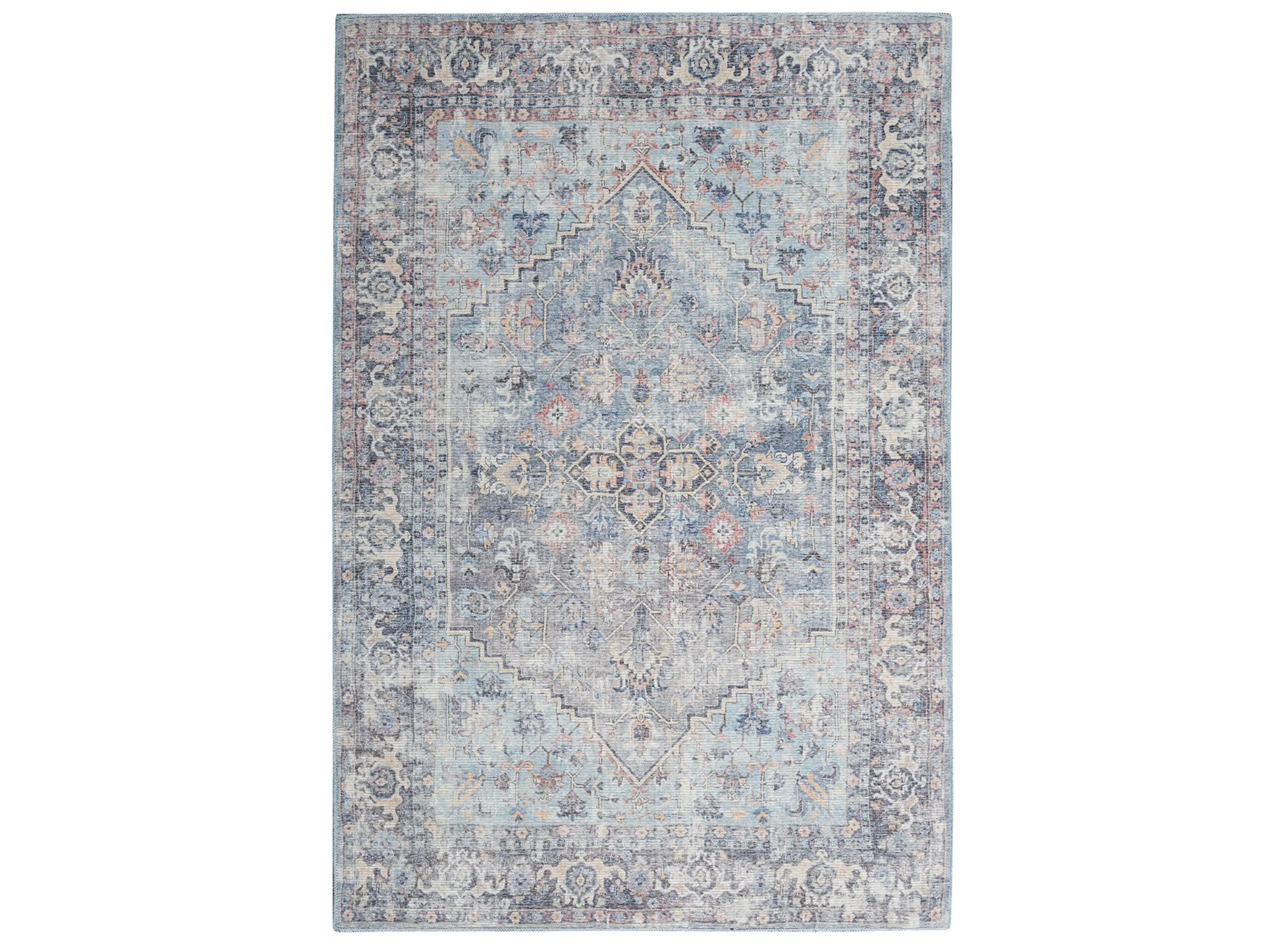 Nicole Curtis Albuquerque Area Rug in Light Gray/Blue by Nourison