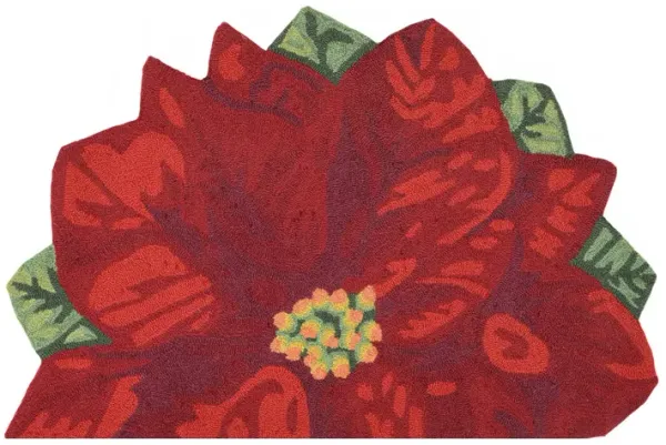 Liora Manne Poinsettia Front Porch Rug