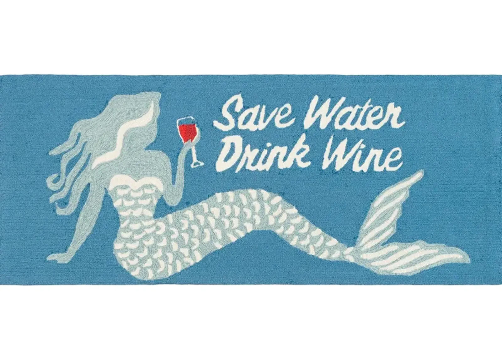 Liora Manne Save Water Drink Wine Front Porch Rug