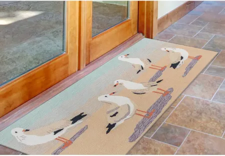 Liora Manne Gulls Front Porch Rug in Sand by Trans-Ocean Import Co Inc