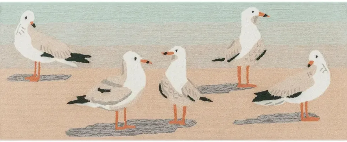 Liora Manne Gulls Front Porch Rug in Sand by Trans-Ocean Import Co Inc