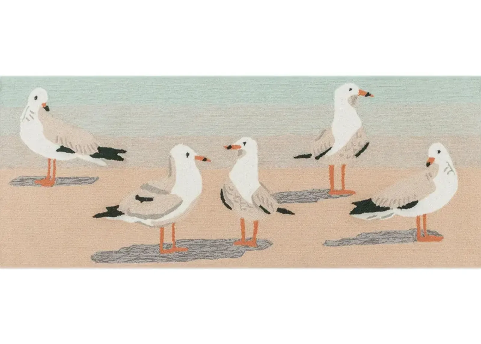 Liora Manne Gulls Front Porch Rug in Sand by Trans-Ocean Import Co Inc