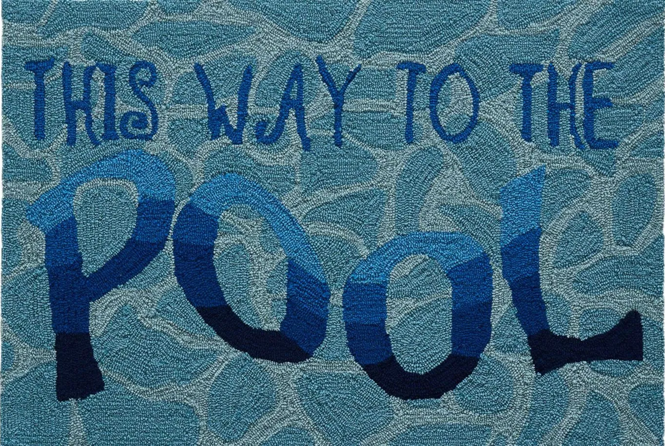 Liora Manne This Way To The Pool Front Porch Rug in Water by Trans-Ocean Import Co Inc