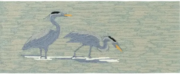 Liora Manne Blue Heron Front Porch Rug