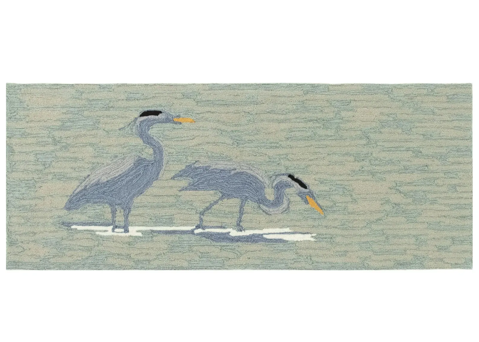 Liora Manne Blue Heron Front Porch Rug in Lake by Trans-Ocean Import Co Inc