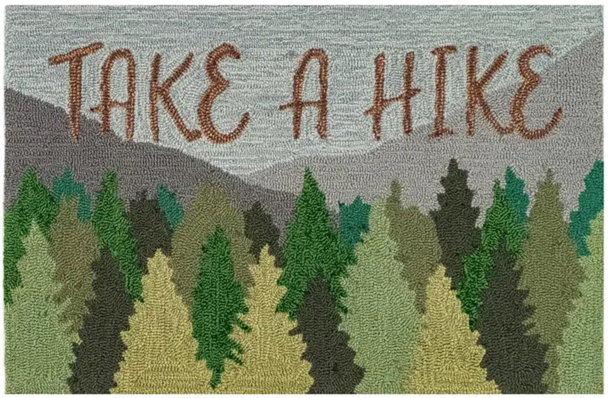 Liora Manne Take A Hike Front Porch Rug in Forest by Trans-Ocean Import Co Inc