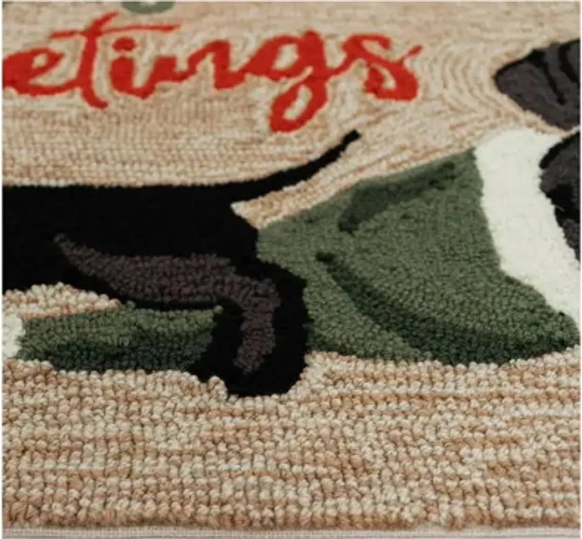 Liora Manne Dachshund Greetings Front Porch Rug