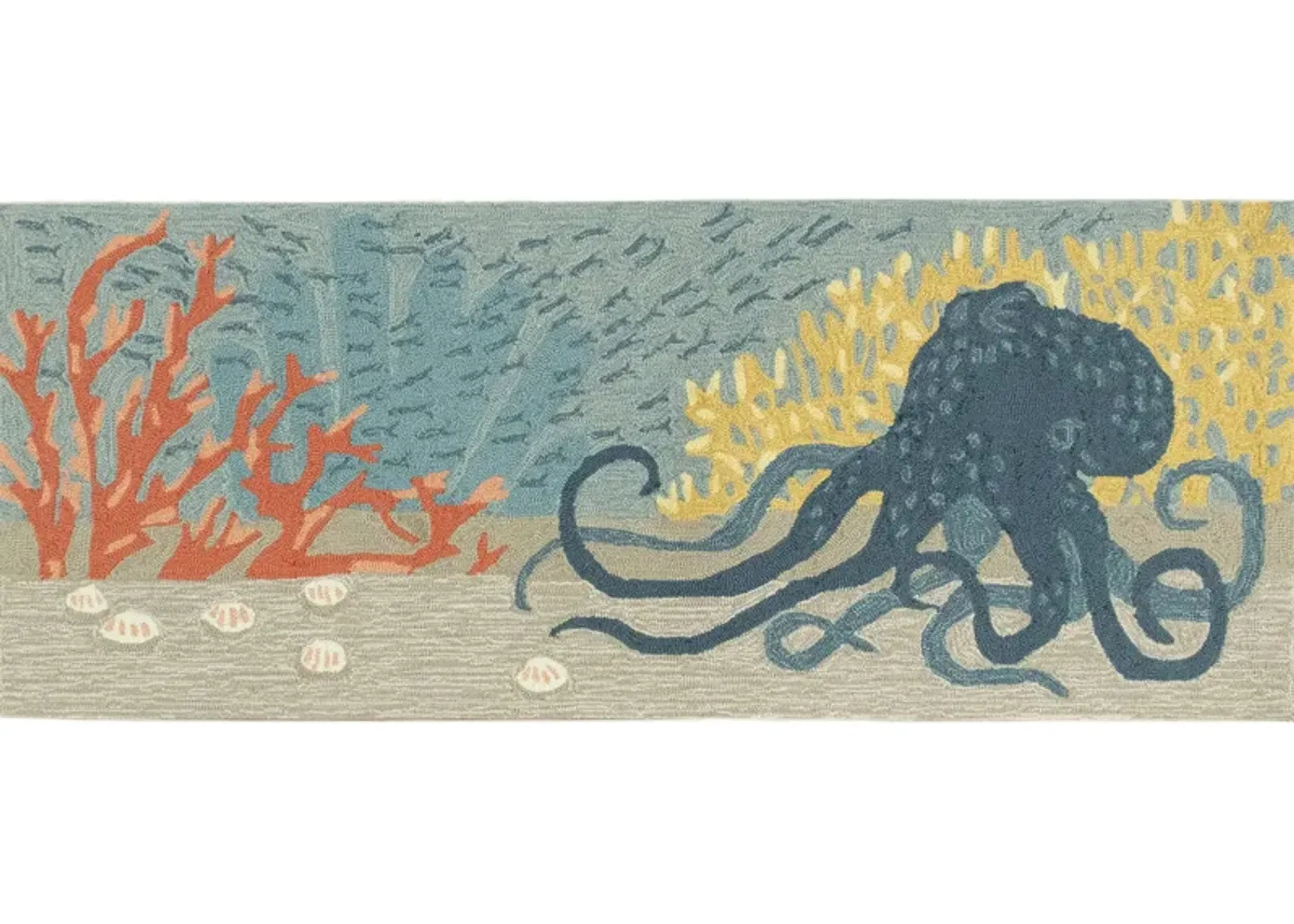 Liora Manne Octopus Front Porch Rug in Ocean by Trans-Ocean Import Co Inc