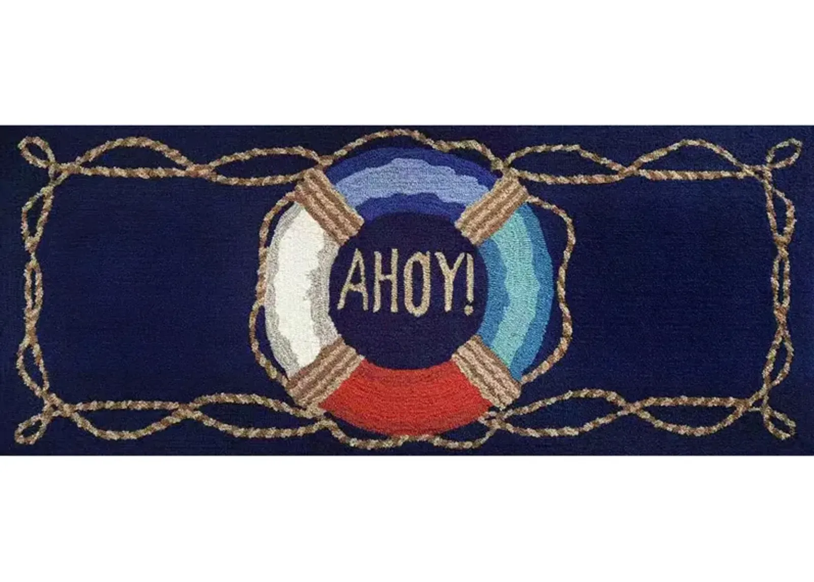 Liora Manne Ahoy Front Porch Rug in Navy by Trans-Ocean Import Co Inc