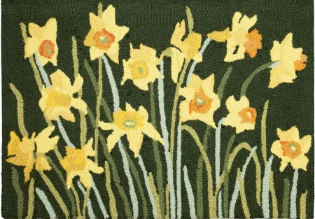 Liora Manne Daffodil Front Porch Rug in Green by Trans-Ocean Import Co Inc
