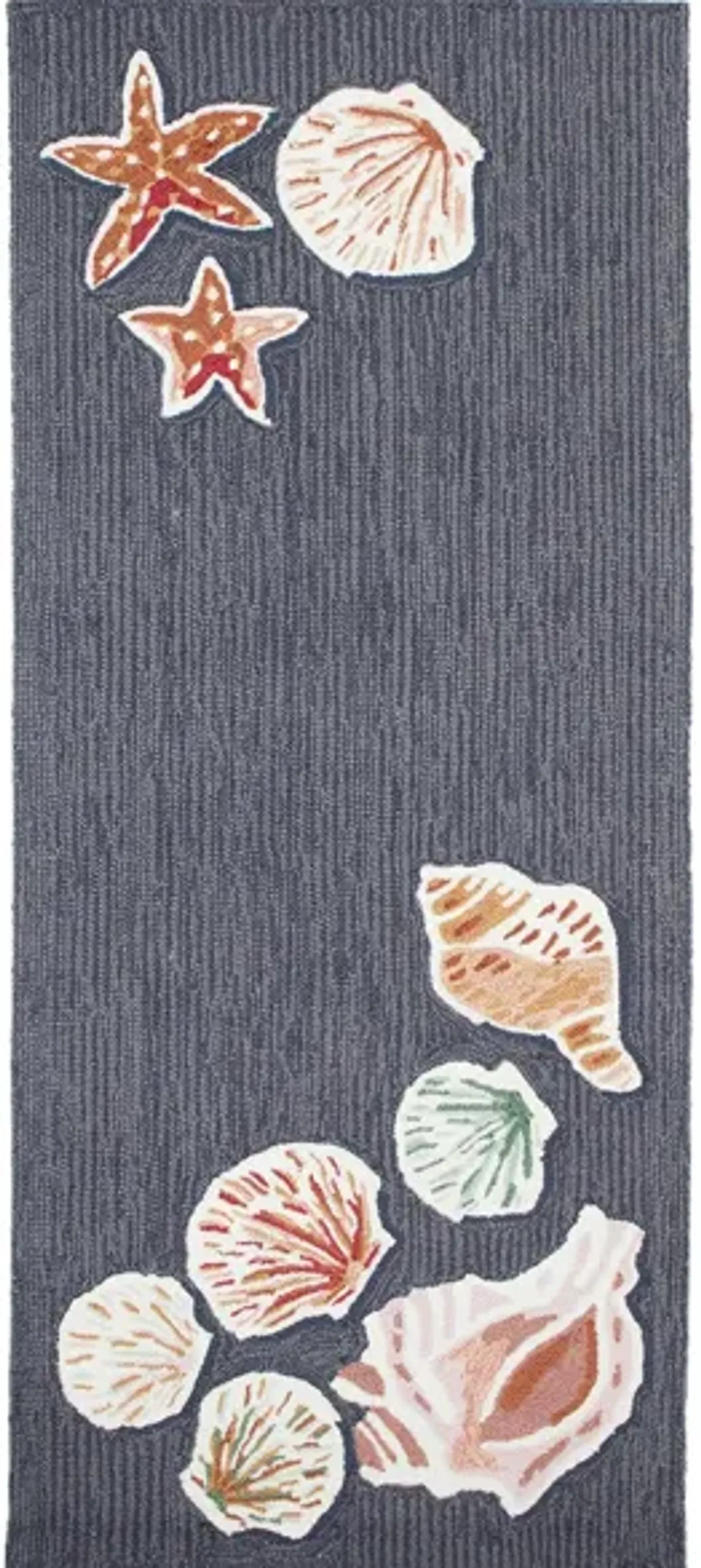 Liora Manne Beachcomber Front Porch Rug in Denim by Trans-Ocean Import Co Inc