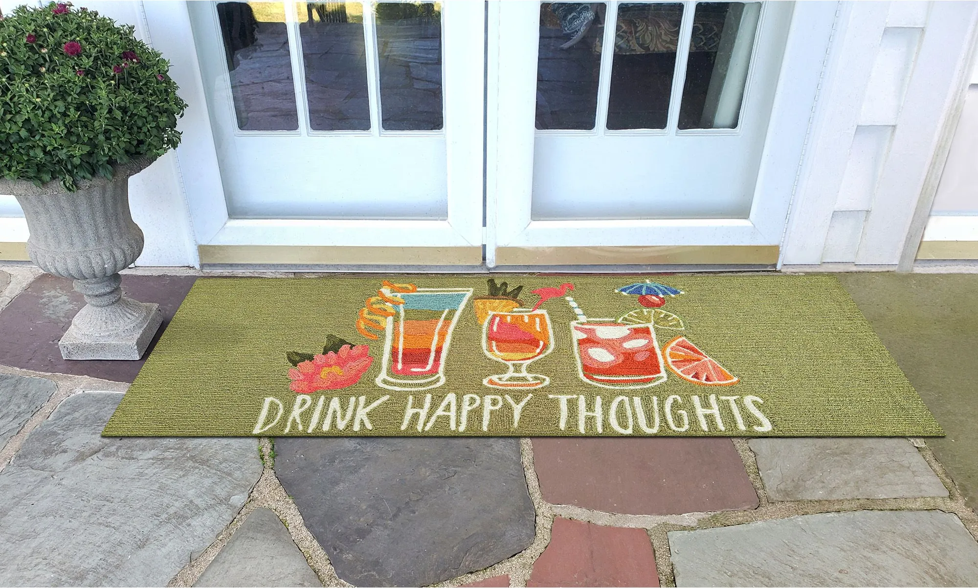 Liora Manne Happy Drinks Front Porch Rug