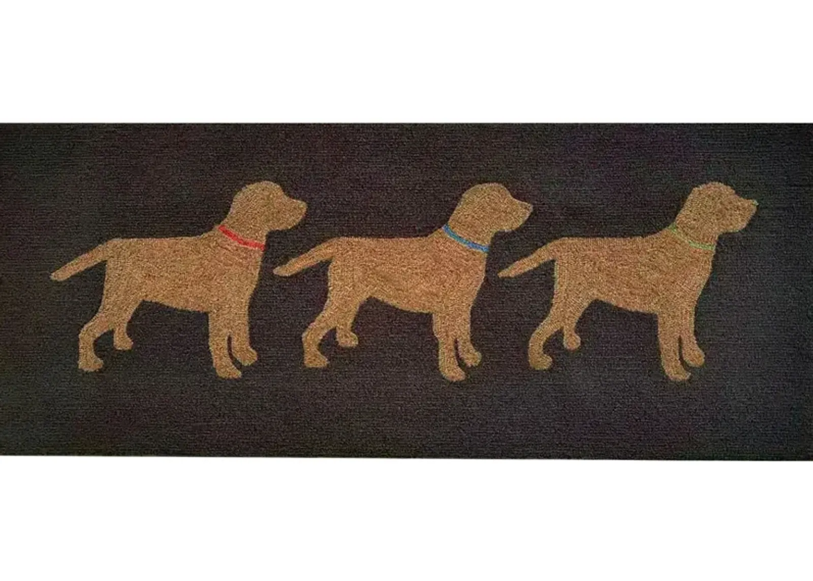 Liora Manne Yellow Labs Front Porch Rug in Charcoal by Trans-Ocean Import Co Inc