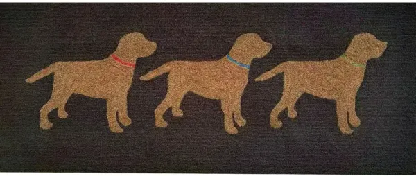Liora Manne Yellow Labs Front Porch Rug