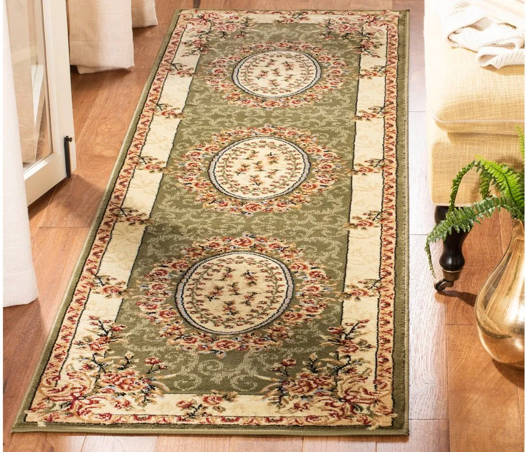 Azura Runner Rug in Sage / Ivory by Safavieh