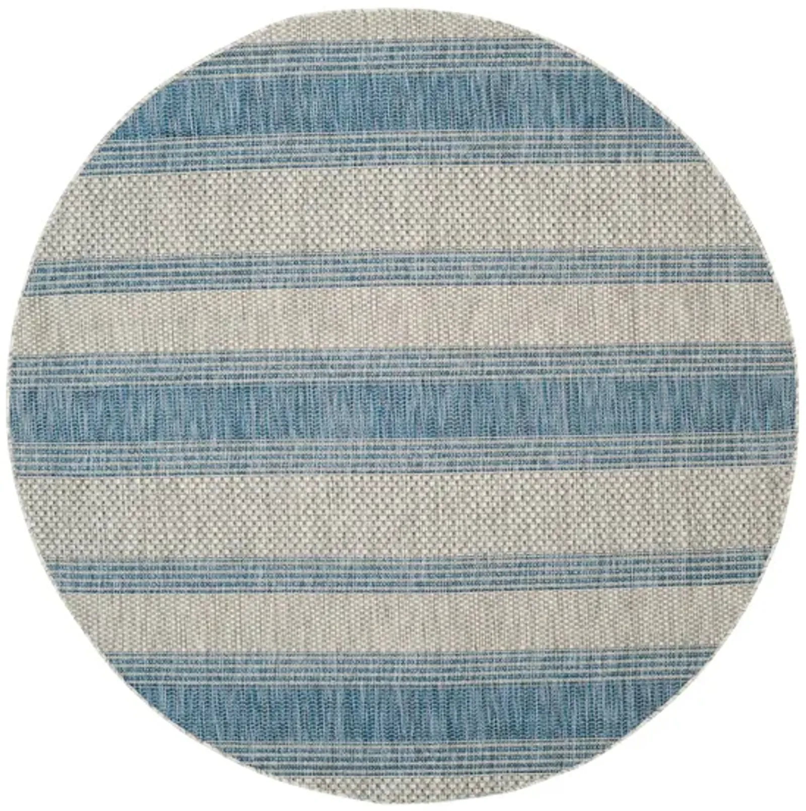 Courtyard Waves Indoor/Outdoor Area Rug Round