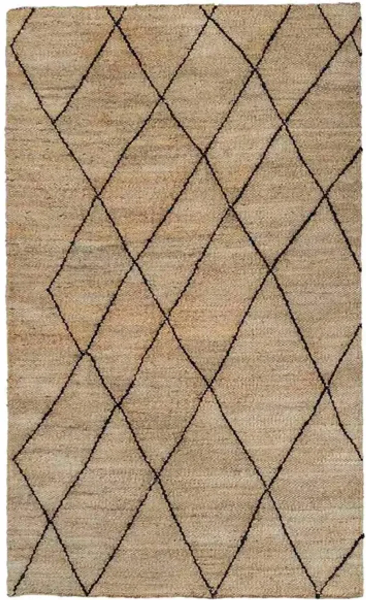 Crosshatch Area Rug in Natural by Tov Furniture