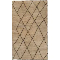 Crosshatch Area Rug in Natural by Tov Furniture