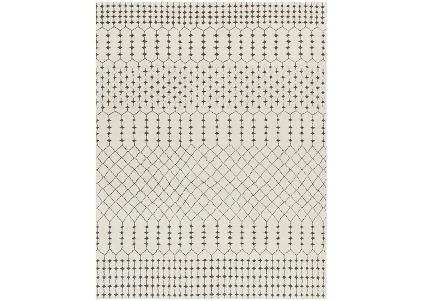 Bahar Area Rug in Charcoal, Beige, Medium Gray by Surya