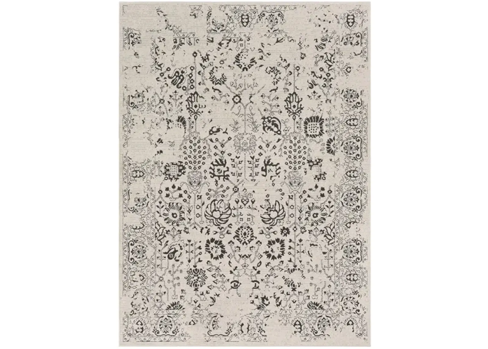 Bahar Area Rug in Charcoal, Taupe, Beige by Surya