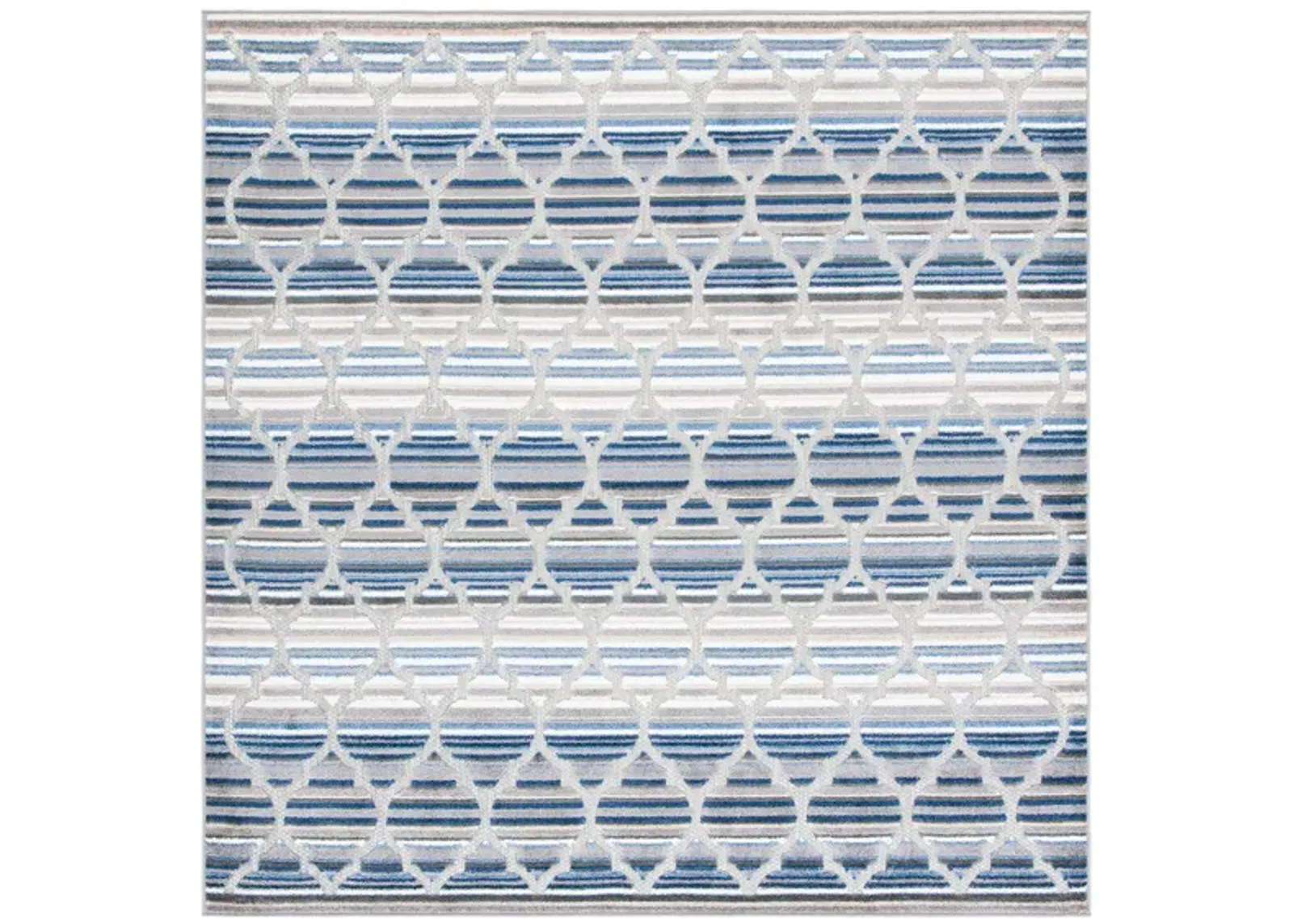 Cabana I Area Rug in Blue & Gray by Safavieh