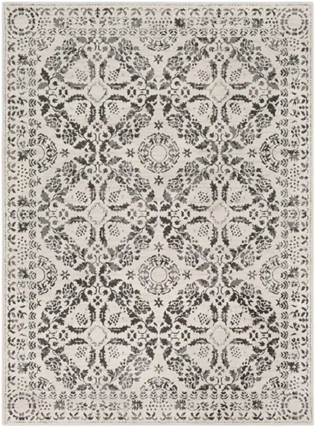 Bahar Area Rug in Medium Gray, Charcoal, Beige, Taupe by Surya