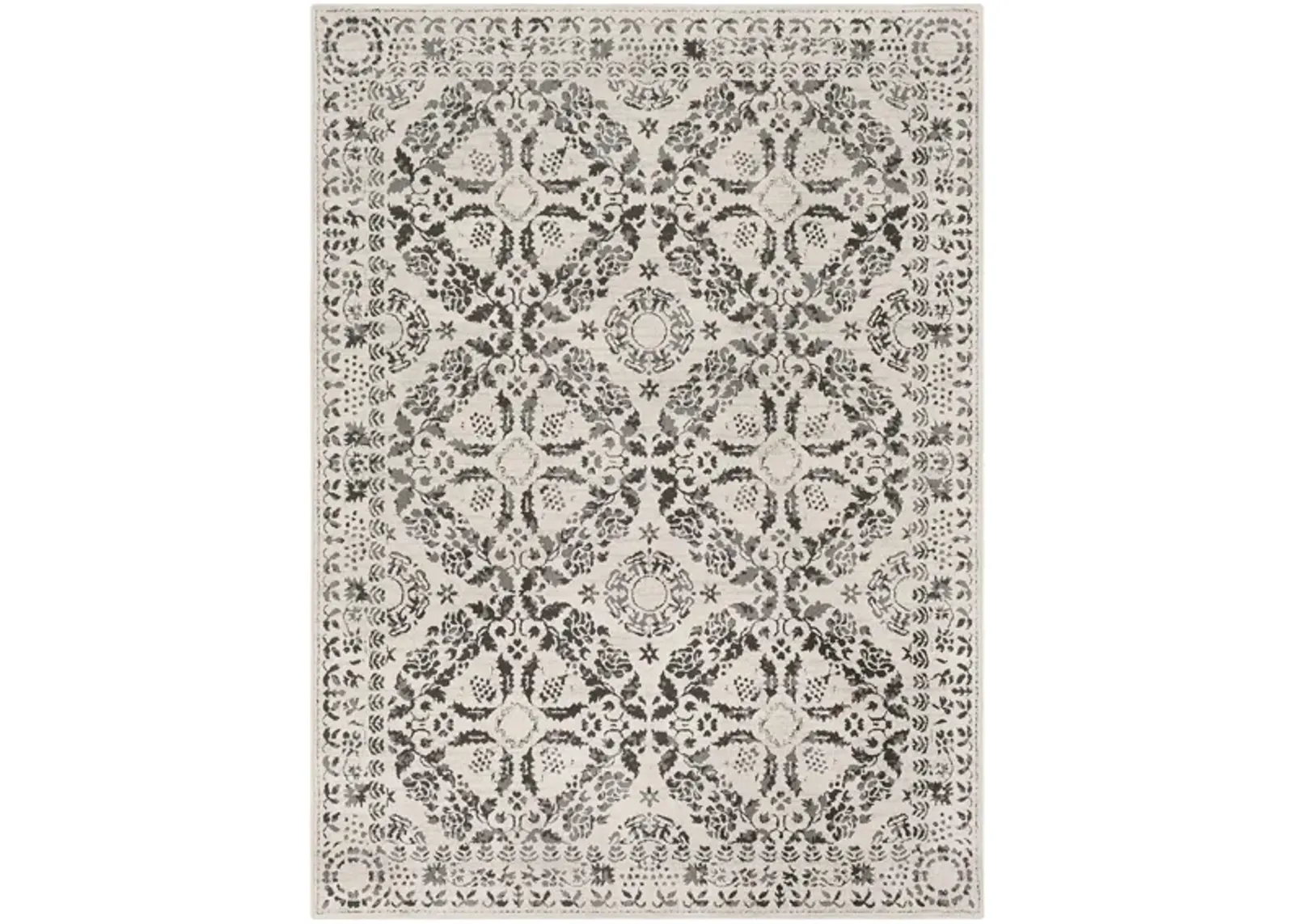 Bahar Area Rug in Medium Gray, Charcoal, Beige, Taupe by Surya