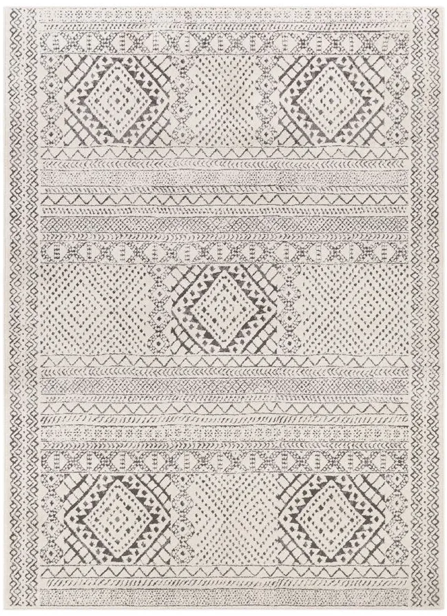 Bahar Area Rug in Charcoal, White, Gray by Surya