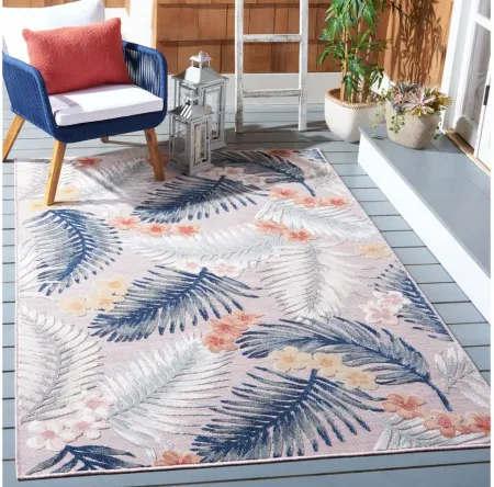 Cabana II Area Rug in Pink & Gray by Safavieh