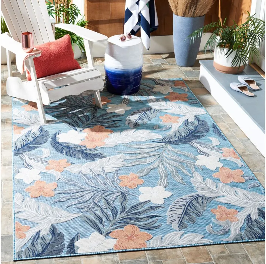 Cabana III Area Rug in Blue & Gray by Safavieh