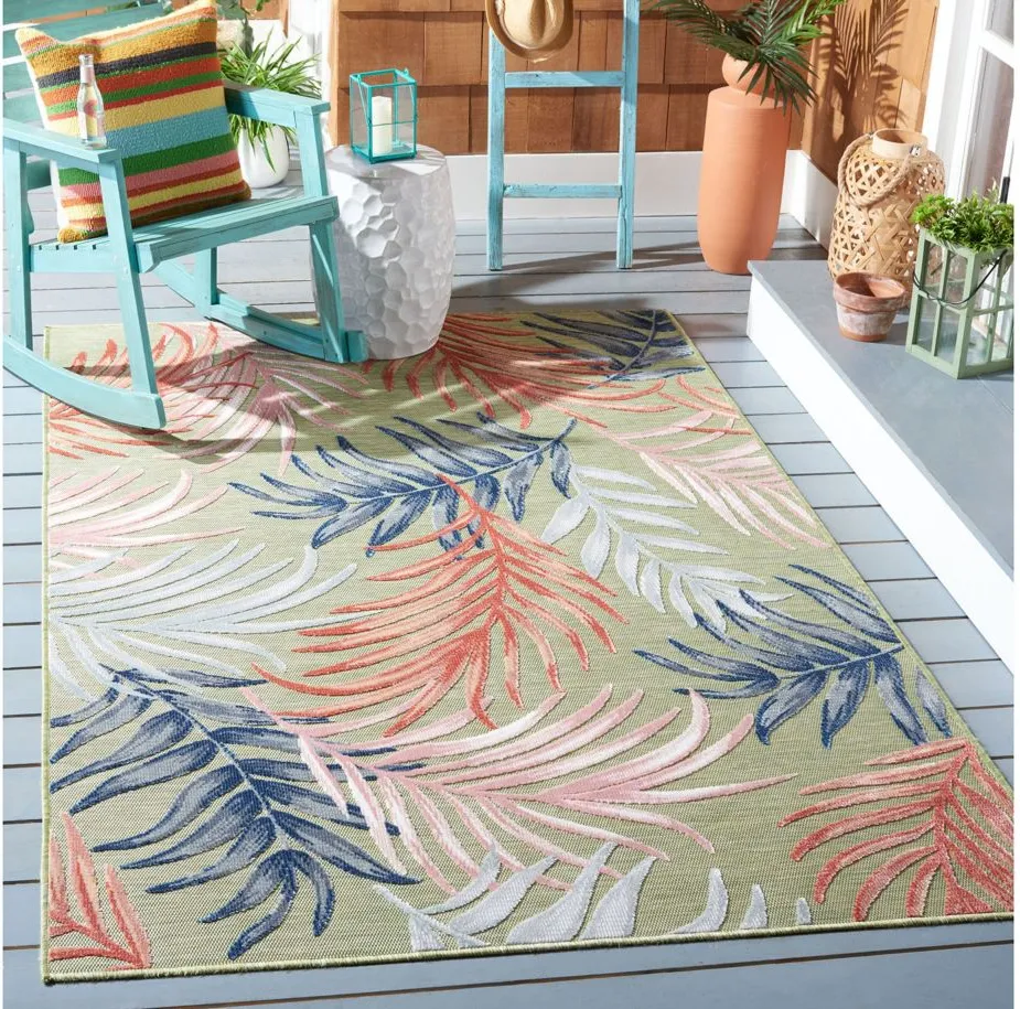 Cabana III Area Rug in Gray & Rust by Safavieh