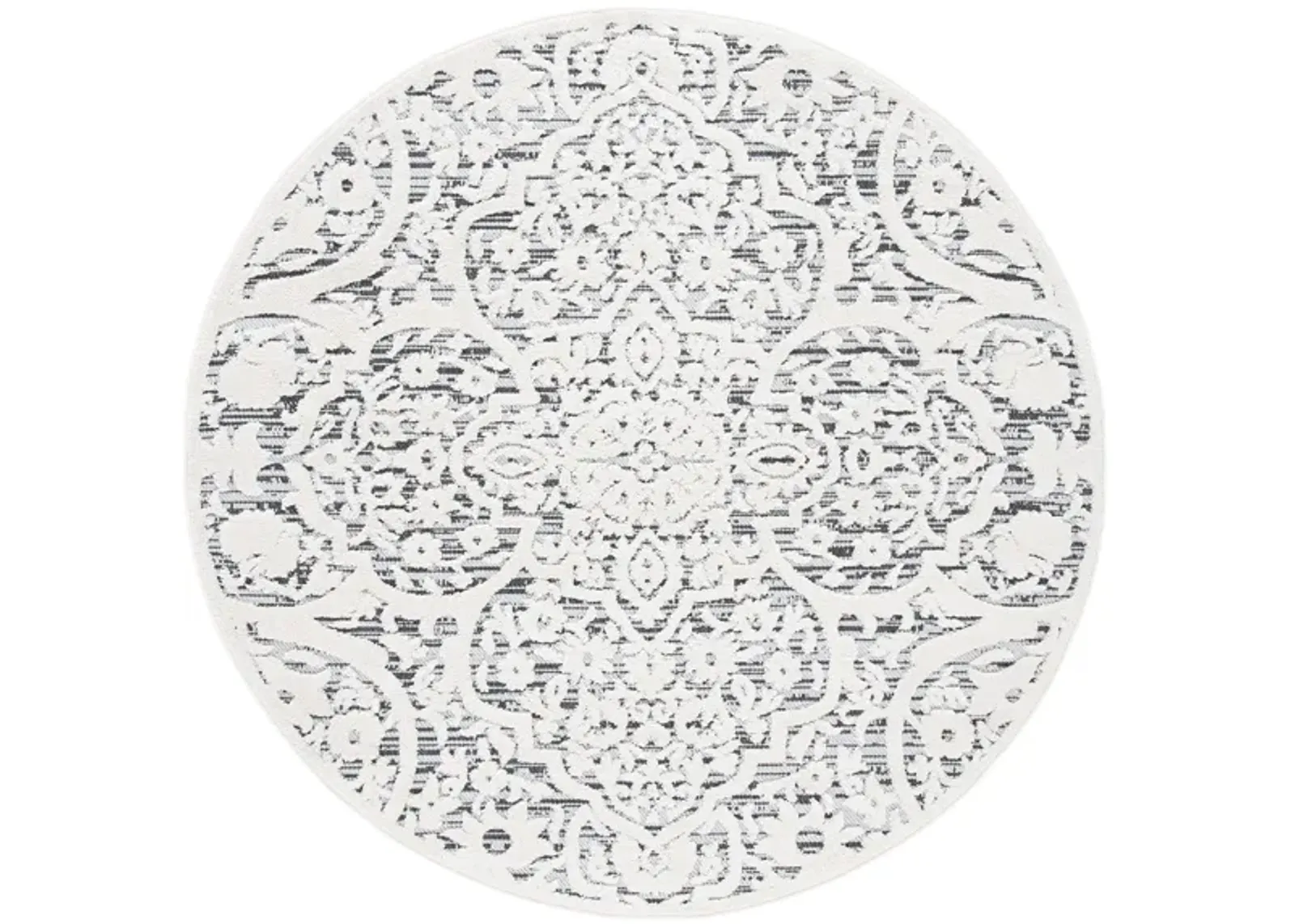 Cabana IV Area Rug in Ivory & Gray by Safavieh