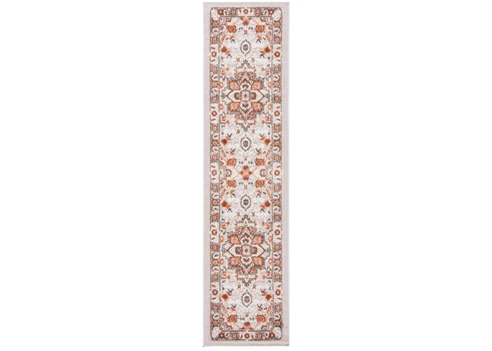 Cabana Runner Rug in Beige & Orange by Safavieh