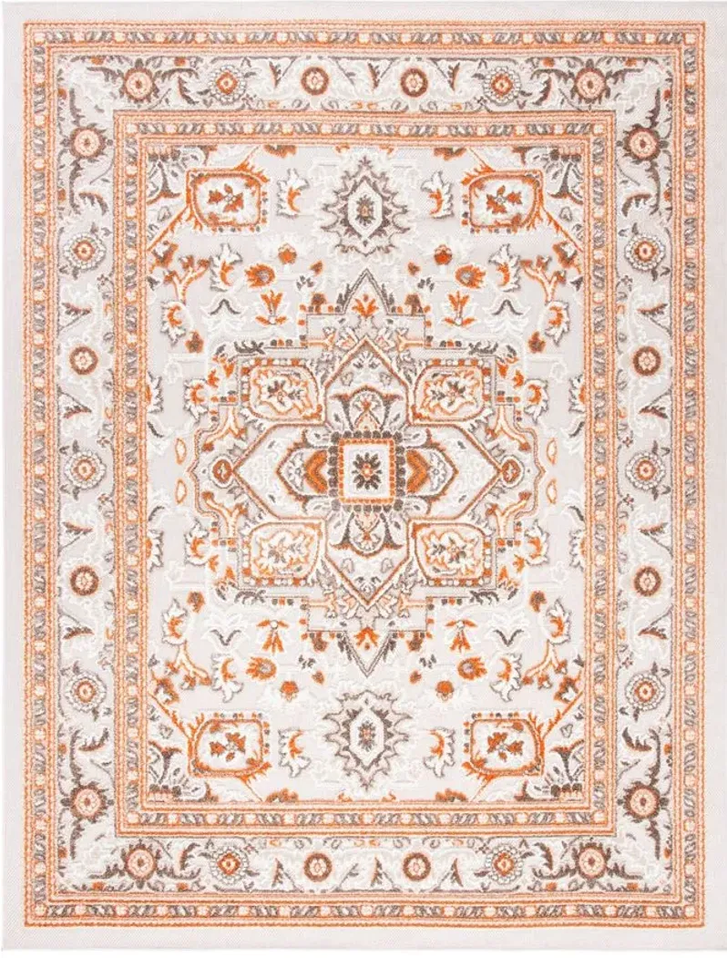 Cabana IV Area Rug in Beige & Orange by Safavieh