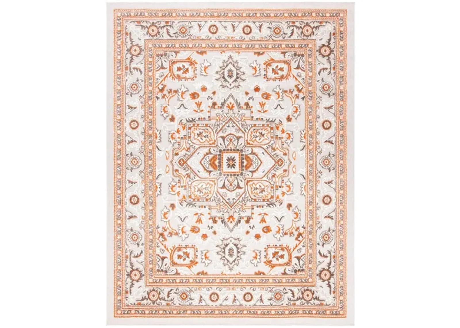 Cabana IV Area Rug in Beige & Orange by Safavieh