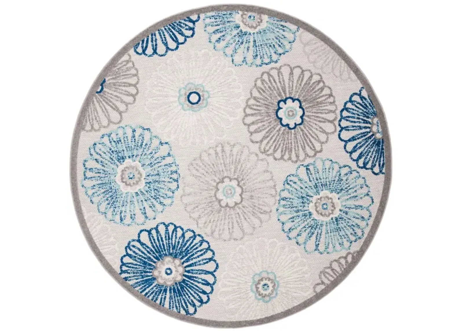 Cabana V Area Rug in Gray & Blue by Safavieh