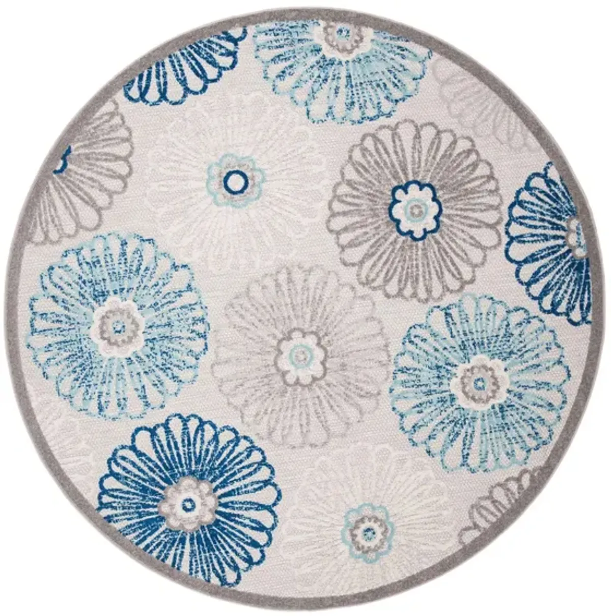 Cabana V Area Rug in Gray & Blue by Safavieh