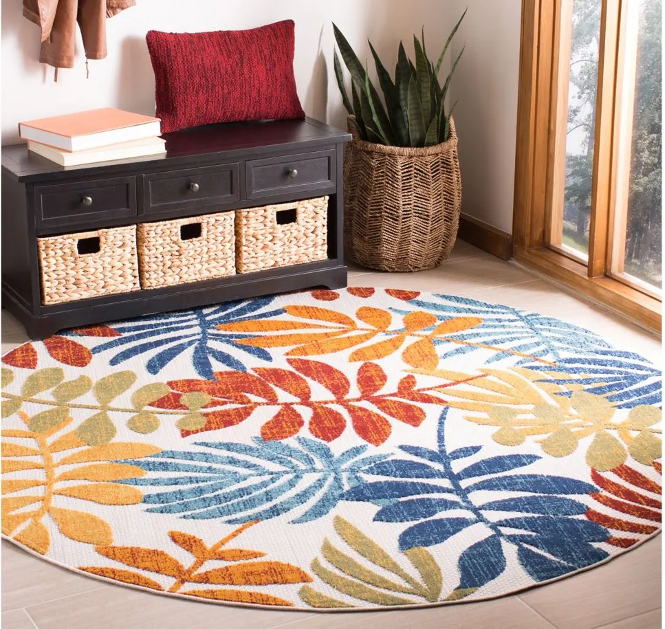 Cabana V Area Rug in Creme & Red by Safavieh