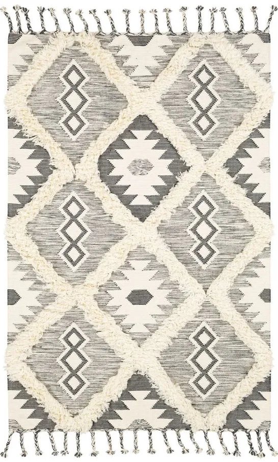 Apache Area Rug in Charcoal, Cream by Surya