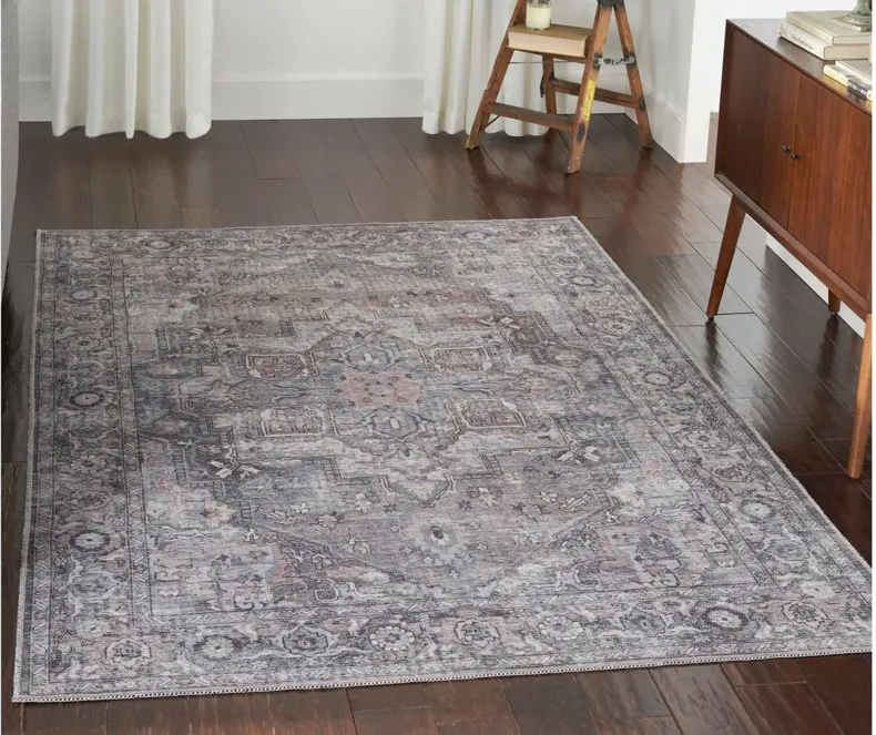 Nicole Curtis Stopher Area Rug in Gray by Nourison